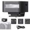 ZENIKO ZF04 - Mini flash Speedlite in alluminio, 2 livelli di potenza CCT 6500 K ± 200 K, 372 Full Power On per fotocamere DSLR (nero)