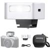 ZENIKO ZF08 Mini Flash per Canon/Sony/Nikon/Fuji, 5 livelli Speedlite | 440 flash full-power, 6500K CCT, <3s Recycle, compatto per DSLR/Mirrorless, Panasonic/Olympus/Pentax/ZV1, argento