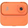 Wodsty Fotocamera d'azione compatta 4K per ultra HD per ciclismo, immersioni, vlogging, robusto alloggiamento in ABS, opzioni multicolore (arancione)