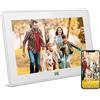 KODAK Cornice Foto Digitale WiFi 10 Pollici, HD Touchscreen IPS Elettronica con App, Memoria 16GB, Rotate Automatica, Condivisione di Immagini Musica Video