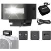 ZENIKO ZF08 - Mini flash Speedlite in alluminio, 5 livelli di potenza CCT 6500 K ± 200 K, 440 Full Power On per fotocamere DSLR Canon/Fuji/Sony zv1 zve10/Nikon/Panasonic Olympus Pentax DSLR (nero)