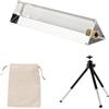 LLMWFA 1 Pezzo Triangolare Cristallo Vetro Arcobaleno Effetti Filtro 30x30x130mm | Prisma con Supporto per Foto