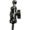 kwoifioy Braccio adattatore per treppiede con supporto a sfera da 17 mm, colore nero | Collegamento in lega di alluminio per configurazioni della fotocamera