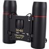 Denash Binocolo Compatto Pieghevole 30x60, 8X | Binocolo Telescopio 8x Ingrandimento Ampia Visione, Alta Potenza HD con Prisma BAK-4 per Bird Watching, Viaggio, Campeggio,