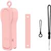 ECMQS Custodia portatile per fotocamera tascabile 3/4, colore B | Organizer compatto, spazio per accessori, set di cordino incluso, pronto per il viaggio
