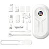 Wodsty Fotocamera sportiva portatile 1080P compatta 10 x 10 cm (bianco) | Registrazione HD 1080P, display integrato, struttura compatta, ideale per montaggio a casco, avventure all'aria aperta