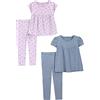 Simple Joys by Carter's 4-piece Playwear Set Gilet alla moda Bambine e ragazze (Pacco da 4)