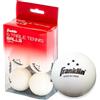 Franklin Sports Palline da Ping Pong, 3 Stelle Misura Ufficiale + Peso, 40 mm, Palline da Ping Pong Professionali Tre Stelle, Palle durevoli ad Alta Performance, Bianche, Confezione da 6