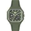 Lacoste Orologio con Movimento al Quarzo a Tre Lancette Collezione LC33 SQUARE con Cinturino in Silicone - Disponibile in versione Blu, Verde o Bianca