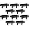 cyclingcolors 10x Cappuccio innesto supporti in plastica per doghe singola 55x10mm Letto boccola doga Rete balancella nero