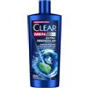 Clear Men Shampoo Extra Freschezza 24h, Shampoo Antiforfora Formato 610ml | Shampoo con Niacinamide e Mentolo, Dona una Sensazione di Freschezza, Shampoo Uomo, Fino a 100% Protezione dalla Forfora*
