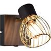 RL LIVE YOUR LIGHT Reality Ardon R81381080, metallo nero opaco/oro, senza 1 E14