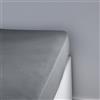 TODAY Lenzuolo con angoli, 140 x 190 cm, 2 persone, in jersey essenziale, acciaio, grigio