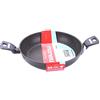 Moneta Hercules Tegame 2 Manici Antiaderente Stone, Alluminio Rivestito, Nero, 28 cm