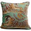 Kare Cuscino di design Tiger Love Mint, multicolore, con imbottitura, cuscino decorativo con chiusura lampo, cuscino per divano, 45 x 45 cm (L/B)