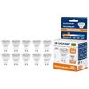 Velamp 10 Lampadine LED GU10, 8Watt Pari ad alogene da 60Watt, 800 lumen, Luce Bianca Calda 3000K, Angolo del Fascio di 38 Gradi, Lampadina LED Non Dimmerabile
