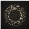 EMOS - Ghirlanda luminosa a LED con 480 LED, luce bianca calda, effetto scintillio - decorazione filo da appendere o appoggiare - cavo da 5 m con alimentatore di rete - Ø 38 cm ghirlanda luminosa per