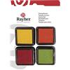 Rayher Set Tamponi Mini - Spring, 3X3Cm, Bus.Blister 4Pz, 29014000