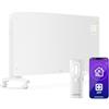 Klarstein Bornholm Termoconvettore Elettrico 3000W, Silenzioso, Timer, Termostato, Touch & App, Installazione Indipendente o a Parete, Sicurezza Bambini, per 30m², Bianco