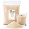 Gran Velada - Cera per candele perlate, colore naturale, 5 kg, cera vegetale in perle, per realizzare candele decorative, cera in perle non sciolte, candele di sabbia fai da te senza pigmentazione