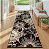 Homodeco Tappeto Corridoio 60x180cm, Passatoia Cucina Antiscivolo Lavabile | Nero e Beige, Tappeti Cucina, Assorbente, Passatoia per Corridoio, Ingresso, Salotto