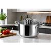Generico PENTOLA ALTA CON COPERCHIO ACCIAIO INOX LINEA GOURMET MEPRA (cm. 20)