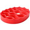Batum Supporto in silicone per pentola a cottura lenta, griglia ovale in silicone per cottura a pressione e slow cooker, rosso