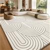 Sour Lemon Tappeto grande per soggiorno, 160 x 230 cm, lavabile | Tappeto extra large per soggiorno, moderno 3D, antiscivolo, a pelo basso, non perde pelo, soffice tappeto a pelo lungo