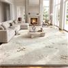 Sour Lemon Tappeto Salotto Astratto Pelo Corto 140x200 cm, Crema Beige | Tappeto Camera da Letto Lavabile, Antiscivolo, Morbido, Moderno, Tappeti Soggiorno, Cameretta, Ufficio