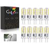 BVCL Lampadine G4 LED, AC/DC 12V 2W G4 LED Bianco freddo 6000K 200LM, Equivalente per Lampadine Alogene Da 20W, Non Dimmerabili, Non Sfarfallanti, 10 Pezzi