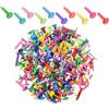 Sorcristy 200 fermacampioni in metallo multicolore per lavori con la carta, 0,8 x 1,9 cm, fermagli decorativi per scrapbooking, arte fai da te e forniture per ufficio