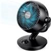 WOWDSGN Potente Ventilatore Silenzioso 24dB, Ventilatore da Tavolo a Circolazione d'aria Turbo - Oscillazione Orizzontale + Verticale Regolabile - 3 Velocità per Camera da Letto Ufficio Cucina