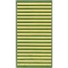 Pierre Tappeti Passatoia stuoia cucina bagno in BAMBOO 100% naturale e sostenibile VERDE effetto degradè. Tappeto Facile da pulire, antiscivolo e resistente cm.55x280