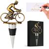 Prebarfun Tappi Bottiglie Vino di Biciclette, Tappo Vino Vintage - Uomo Regalo Utili, Regalo per Papa Compleanno, Regalo per Ciclisti, Natale - Per Vino Rosso, Champagne, Prosecco, Frizzante