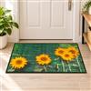 OTHERWISETRIVIAL Tappeto da Interno/Cucina/Ingresso Antiscivolo Rettangolare in Poliestere e Gomma, 449 VERDE GIRASOLI 1° 50X80CM