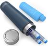 DISONCARE 60H Porta Insulina Termico da Viaggio 3 Penna Borsa Termica Piccola per Medicinali Borsa Frigo Farmaci Portatile per Diabetici con 2 ghiaccio丨QR Etichetta Medica(Navy Blu)