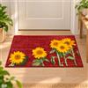 OTHERWISETRIVIAL Tappeto da Interno/Cucina/Ingresso Antiscivolo Rettangolare in Poliestere e Gomma, 449 ROSSO GIRASOLI 1° 50X80CM