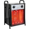 HENGMEI Riscaldatore elettrico da cantiere, 9 KW con termostato, 3 livelli di riscaldamento, per cantieri, officina, garage