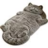Generic Tappeto soffice a forma di gatto, lavabile, in finta pelliccia, 40 x 60 cm, per arredamento per la casa e gli amanti dei gatti, in morbido materiale sintetico, antiscivolo, per camera da letto e