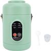 Asixxsix Pentola Elettrica Portatile, Pentola da Viaggio da 500W 800Ml, Mini Pentola Elettrica Multifunzionale in Acciaio Inossidabile per Preparare Zuppe, Riso, tè, Porridge e