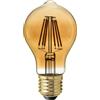 AMARCORDS - Lampadina Led, luce calda 2500K, vetro ambrato tipo goccia, E27, 7W
