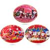 BOOSHMall Set di 3 piatti natalizi da pasticceria, piatti decorativi riutilizzabili come decorazione da tavolo, grandi, 34 x 25 cm