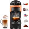 CAPXSNOB Magician2 Macchina da Caffè a Cialde 5 in 1 per Nespresso,Macinato,Mio,ESE | Macinato, Auto-Lock, TouchLED, Volume/Temp Regolabili, 20Bar, Preinfusione, Macchina Espresso Multicapsula per Casa e Ufficio