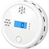 YZIF Monitor rilevatore di monossido di Carbonio, Allarme monossido di Carbonio Portatile, Allarme monossido di Carbonio Domestico, Conforme alla norma EN50291
