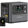 AFERIY Picco 4800W Power Station Portatile Centrale Elettrica Solare 2400W | P210 2048Wh APP Ricarica Rapida Generatore Batteria LiFePO4 per Casa Campeggio Viaggio Accumulatore di Energia UPS Emergenze