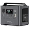 AFERIY Picco 1600W Power Station Portatile Centrale Elettrica Solare 800W | P010 512Wh Ricarica Rapida Generatore Corrente Batteria LiFePO4 Casa Campeggio Viaggio Accumulatore di Energia UPS Emergenze