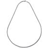 UNOAERRE Collana Uomo in Argento | Catena Intrecciata, Chiusura a Moschettone, Stile Classico, Colore Argento