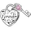 LaMenars Migliori Amici Charms for Charms Silver Love Auntie Mom Nonna Pendente perline per bracciali e collane per San Valentino Festa della mamma Regalo di compleanno