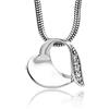 MIORE Collana Argento 925/ placcata oro 18kt Collana Donna con Ciondolo con Cuore 45 cm, gioiello anallergico confezionato in un elegante astuccio portagioie
