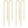 LINGBG JEWELRY Gioielli in argento sterling 925 infila orecchini a catena lunga orecchini infila-infila orecchini goccia per le donne gioielli minimalistici leggeri